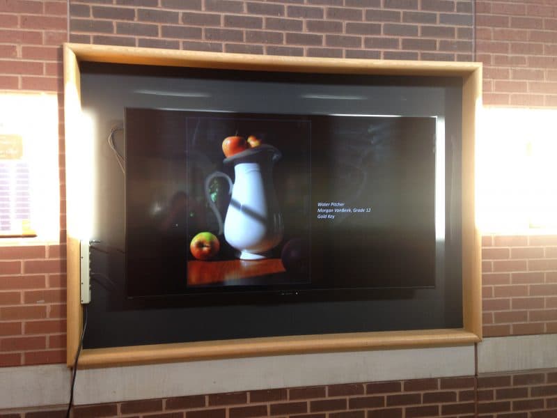 Digital artwork on display at HHS