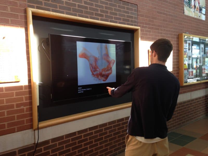 Interactive digital art gallery