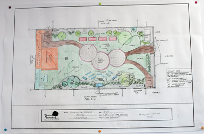 Hopkinton Middle School courtyard